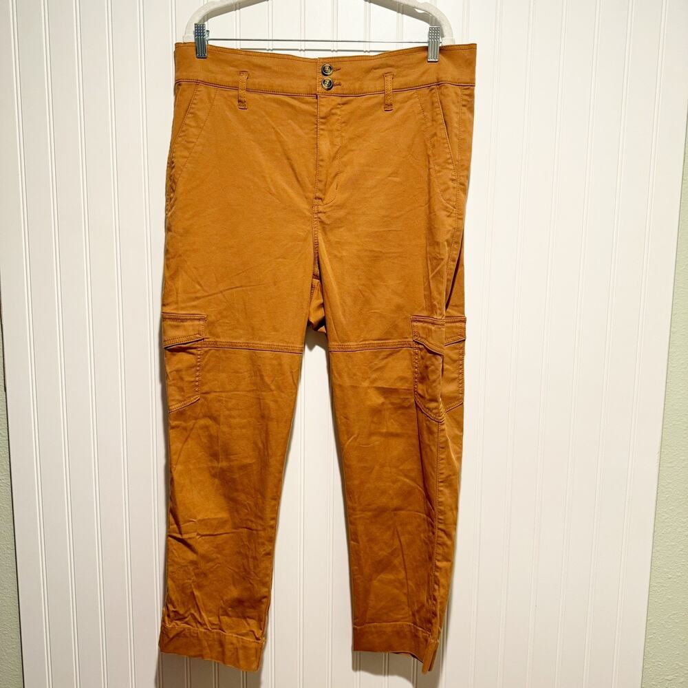 Cabi Golden Tan Paperbag Cargo Pants Size 10 - Picture 1 of 6